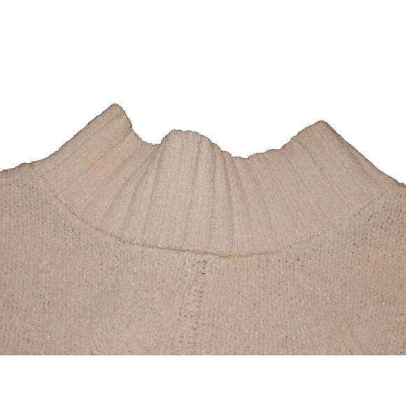 CAT & JACK girls medium 7/8 light pastel pink plush soft mock neck sweater tunic - Picture 2 of 11